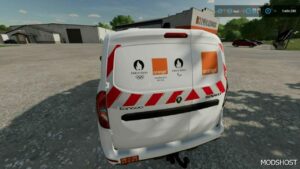 FS22 Renault Vehicle Mod: Kangoo Orange Services (Image #4)