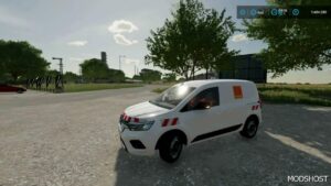 FS22 Renault Vehicle Mod: Kangoo Orange Services (Image #5)