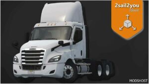 ATS Freightliner Part Mod: Cascadia Deflector V0.1 1.49 (Image #3)