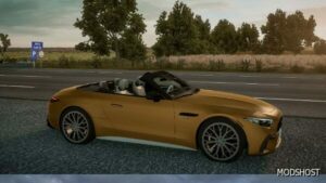 ETS2 Mercedes-Benz Car Mod: 2023 Mercedes SL63 AMG 1.49 (Featured)