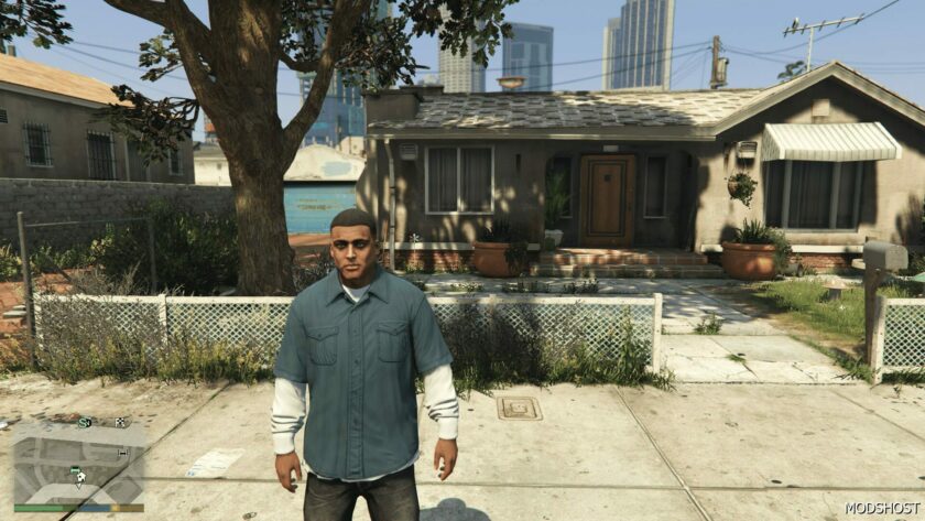 GTA 5 Player Mod: Franklin Enhance Mewing Remodeled Head/Face (Featured)