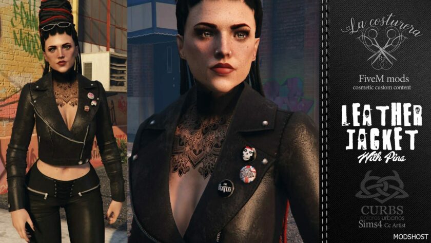 GTA 5 Player Mod: Leather Jacket (Featured)