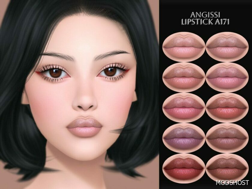 Sims 4 Lipstick Makeup Mod: A171 (Featured)