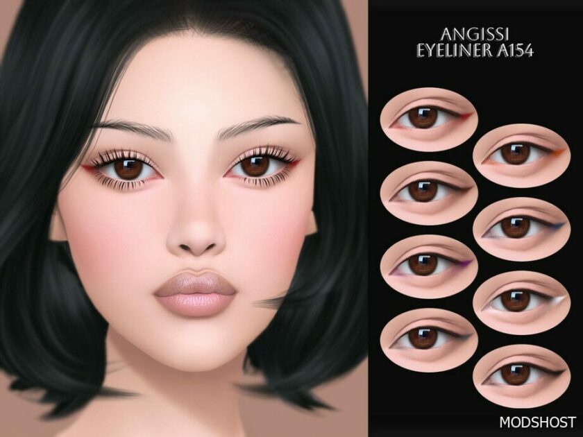 Sims 4 Female Makeup Mod: Eyeliner A154 (Featured)