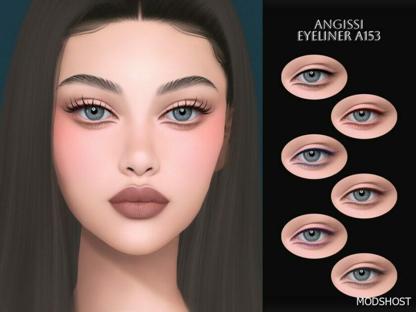 Sims 4 Female Makeup Mod: Eyeliner A153 (Featured)