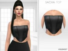 Sims 4 Female Clothes Mod: Sacha TOP (Featured)