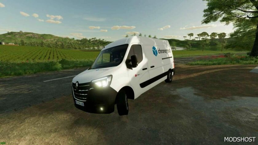 FS22 Renault Vehicle Mod: Master IV Chronopost (Featured)