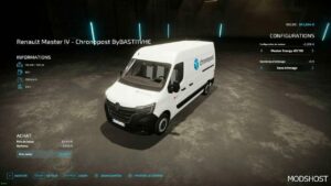 FS22 Renault Vehicle Mod: Master IV Chronopost (Image #3)