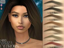 Sims 4 Eyebrows Hair Mod: Patreon Mariza Eyebrows N290 (Featured)