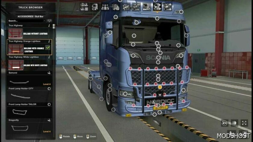 ETS2 Scania Part Mod: Painted Trux Highway for Scania Next GEN S/R 1.49 (Featured)