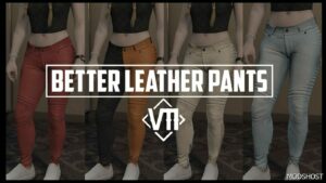 GTA 5 Player Mod: Better Leather Pants for Mpfemales (Featured)