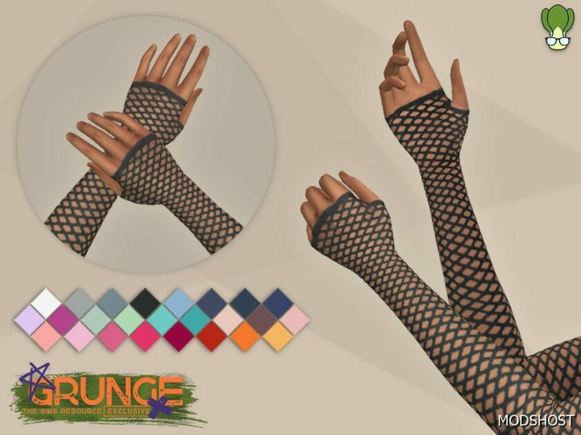 Sims 4 Female Accessory Mod: Handsocks #2 – Fishnet (Featured)