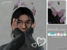 Sims 4 Accessory Mod: Elegant Butterfly Crown (Featured)