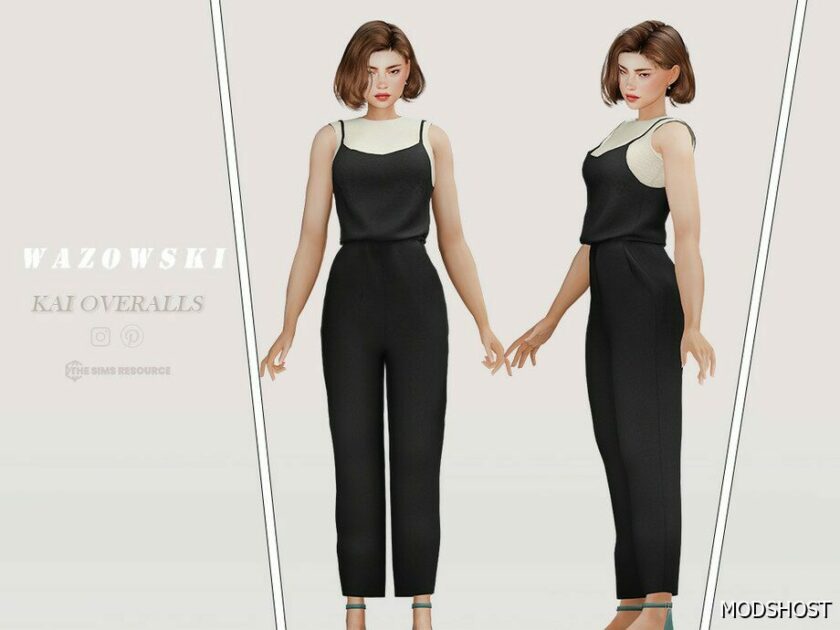 Sims 4 Female Clothes Mod: KAI Overall (Featured)