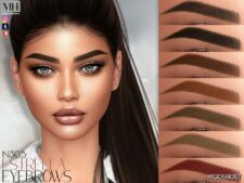 Sims 4 Eyebrows Hair Mod: Estrella Eyebrows N305 (Featured)