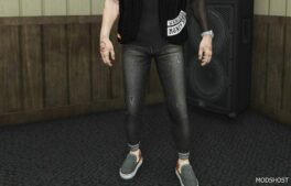 GTA 5 Player Mod: Rolled up Skinny Jeans | High Quality | MP Male | 8 X Colours Add-On | Replace | Fivem (Image #2)