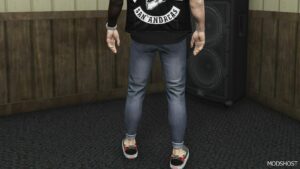 GTA 5 Player Mod: Rolled up Skinny Jeans | High Quality | MP Male | 8 X Colours Add-On | Replace | Fivem (Image #3)