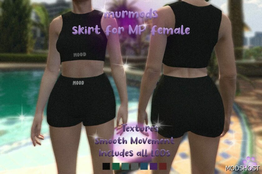 GTA 5 Player Mod: TWO Piece Sports SET for MP Female (Featured)