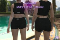 GTA 5 Player Mod: TWO Piece Sports SET for MP Female (Image #2)