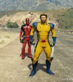 GTA 5 Player Mod: Wolverine Deadpool 3 Suit Retexture (Add-On) V1.1 (Featured)