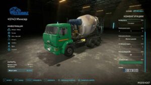 FS22 Kamaz Truck Mod: Concrete Mixer + Trailer V2.0 (Image #4)