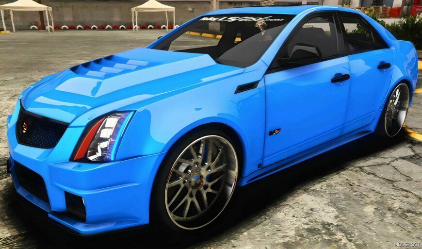 GTA 5 Vehicle Mod: Cadillac Cts-V on Forgiatos Custom Slideshow (Featured)