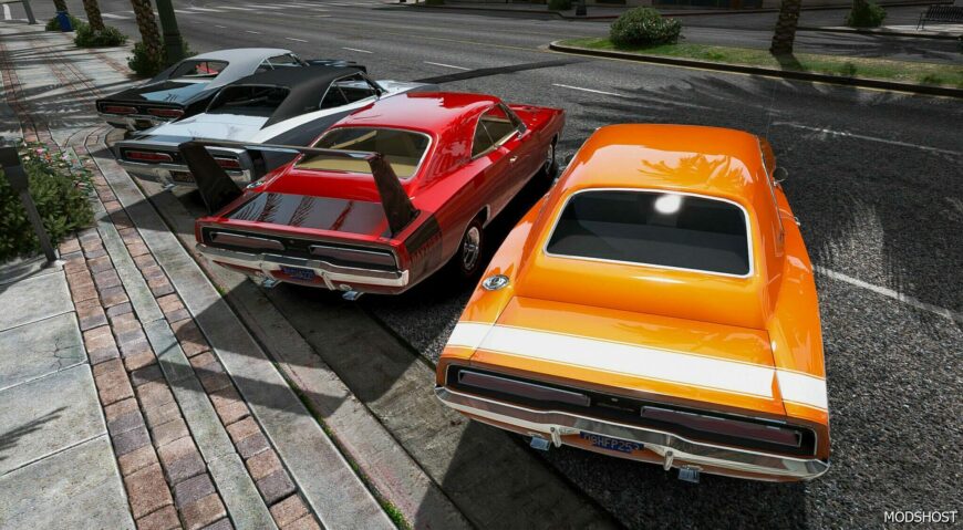 GTA 5 Dodge Vehicle Mod: 1969 Dodge Charger Pack (Featured)