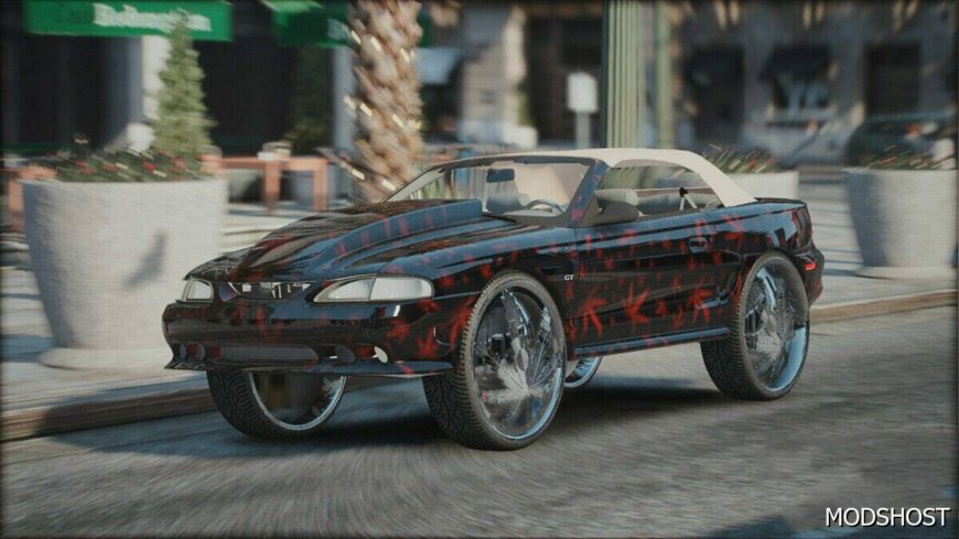 GTA 5 Ford Vehicle Mod: 1995 Ford Mustang Donk (Featured)