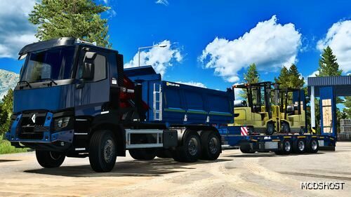 ETS2 Renault Truck Mod: K 6×4 Benne 1.50 (Featured)