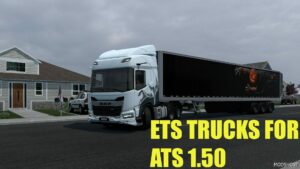 ATS DAF Mod: ETS2 Trucks for 1.50 (Featured)