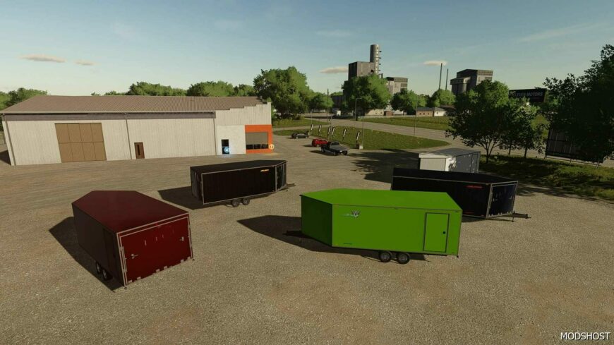 FS22 Mod: Enclosed Snowmobile Trailer CHS Beta (Featured)