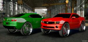 GTA 5 Chevrolet Vehicle Mod: 2013 Chevrolet Camaro SS Donk (Featured)