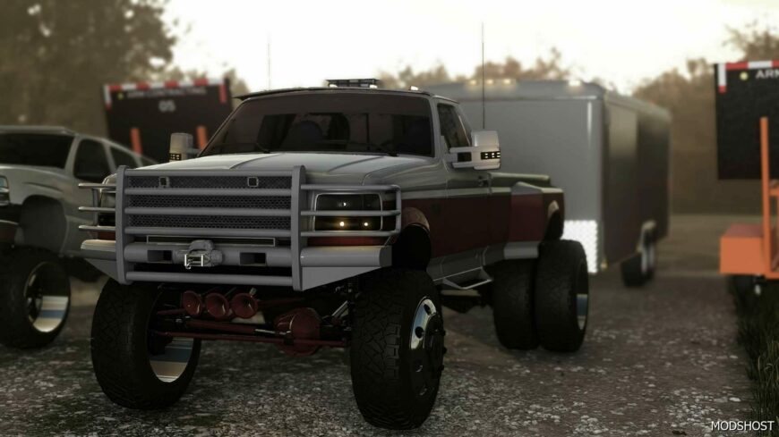 FS22 Pickup Car Mod: 1997 Ford F350 SC DRW (Featured)