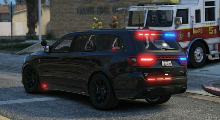 GTA 5 Dodge Vehicle Mod: 2023 Dodge Durango SRT Unmarked (Featured)