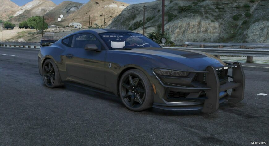 GTA 5 Ford Vehicle Mod: 2024 Ford Mustang Dark Horse (Featured)