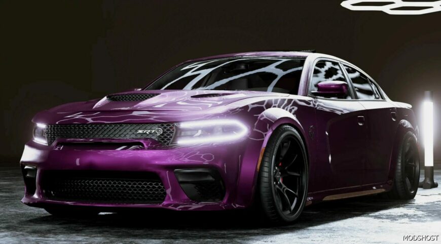 BeamNG Dodge Car Mod: Charger SRT Hellcat 2021 HQ V2.0 0.32 (Featured)