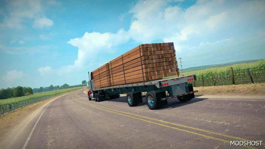 ATS Mod: Doepker Flatbed Trailer 1.49 (Featured)