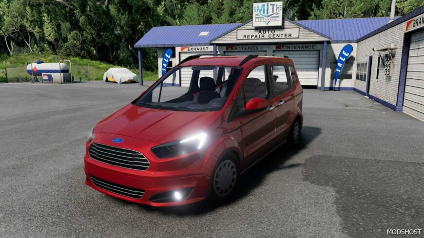 BeamNG Ford Car Mod: Courier Tourneo 0.32 (Featured)