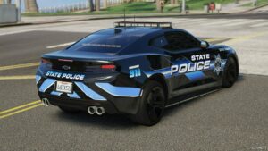 GTA 5 Chevrolet Vehicle Mod: 2024 Chevrolet Camaro ZL1 State Police (Image #4)