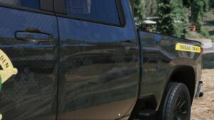 GTA 5 Chevrolet Vehicle Mod: Silverado 2500HD Game Warden Digital Camo (Image #4)