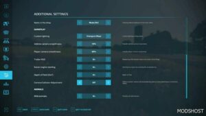 FS22 Mod: Additional Game Settings V1.2.0.1 (Image #3)