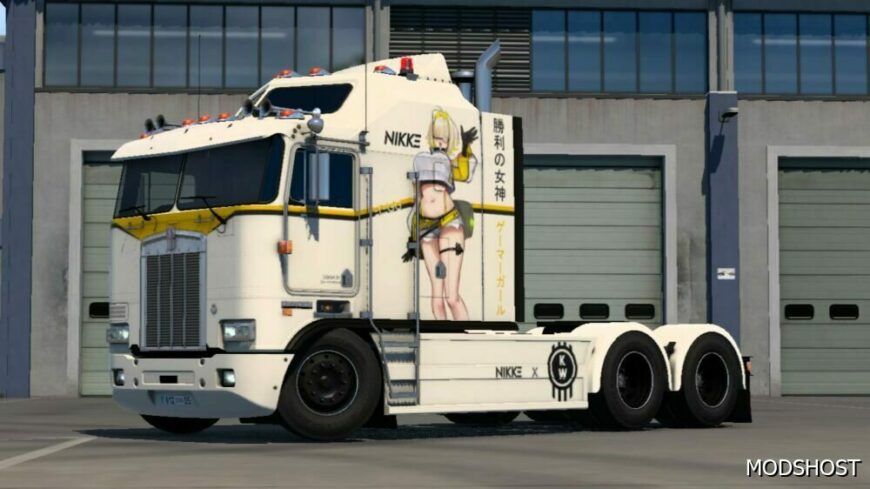 ETS2 Kenworth Mod: Elegg Skin for Overfloater Kenworth K100-E Rework (Featured)