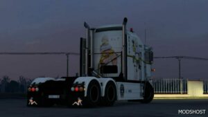 ETS2 Kenworth Mod: Elegg Skin for Overfloater Kenworth K100-E Rework (Image #2)