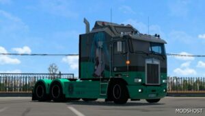 ETS2 Kenworth Mod: Hatsune Miku Skin for Overfloater Kenworth K100-E (Image #2)