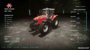 FS22 Massey Ferguson Tractor Mod: 7700 V1.4 (Image #2)