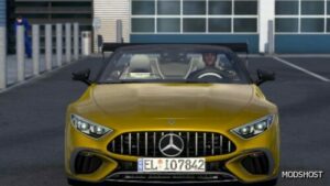 ETS2 Mercedes-Benz Car Mod: 2023 Mercedes SL63 AMG V1.1 1.50 (Image #2)