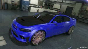 GTA 5 Dodge Vehicle Mod: Charger 392 on AF’S Custom Widebody (Image #2)