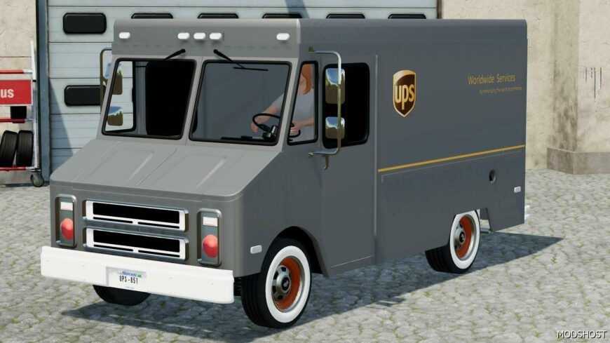 FS22 Vehicle Mod: UPS Step VAN (Featured)