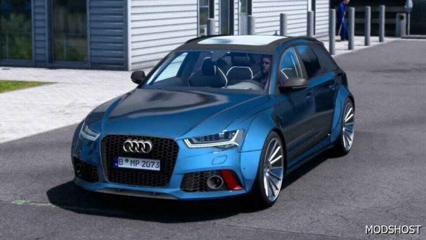 ETS2 Audi Car Mod: RS6 C7 Avant 2016 V1.2 1.50 (Featured)