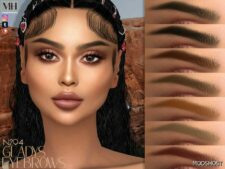 Sims 4 Eyebrows Hair Mod: Gladys Eyebrows N294 (Featured)